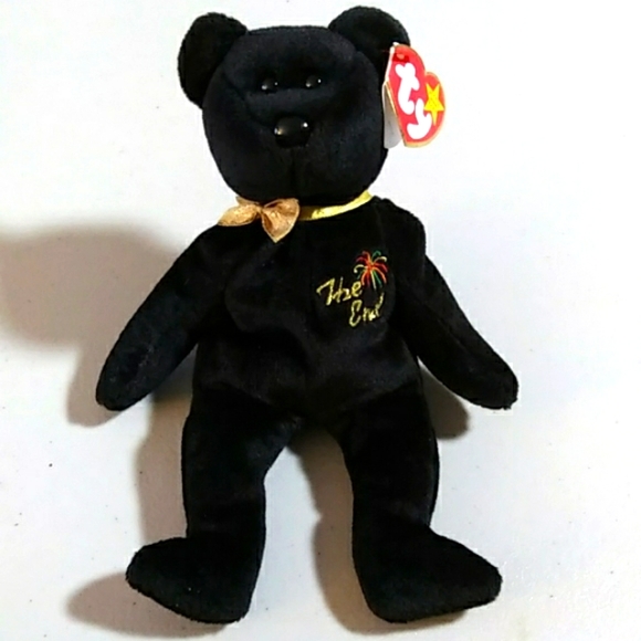 Rare 1999 "The End" Black Beanie babies collection. NWT - Picture 4 of 12